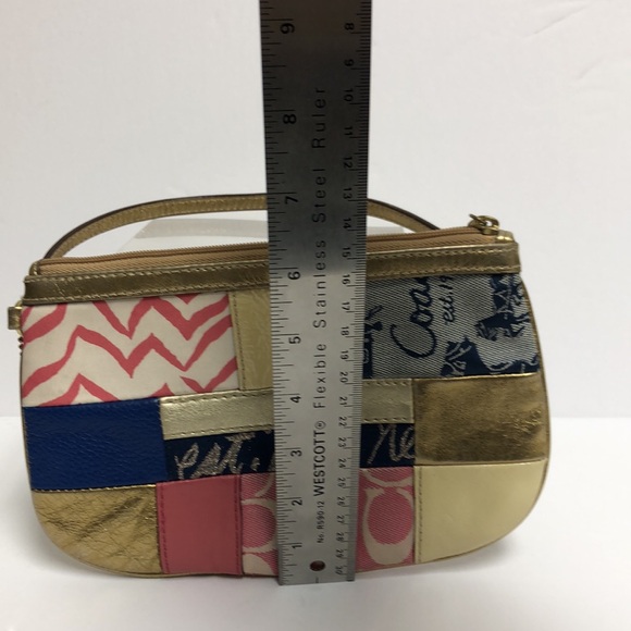 Coach Signature Patchwork Wristlet - Picture 8 of 12